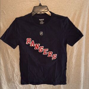 Reebok Rangers Rick Nash Navy T-Shirt
